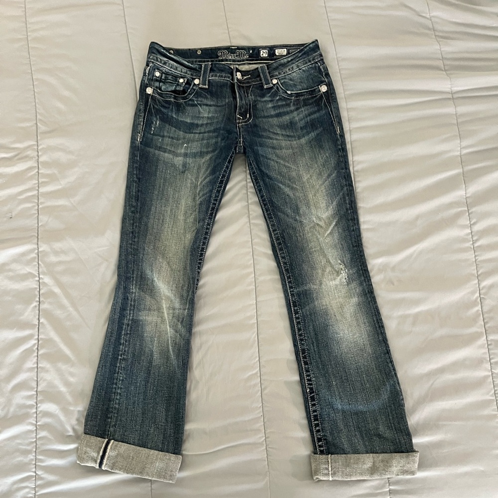 Miss Me Dark Blue Boot Leg Jeans
